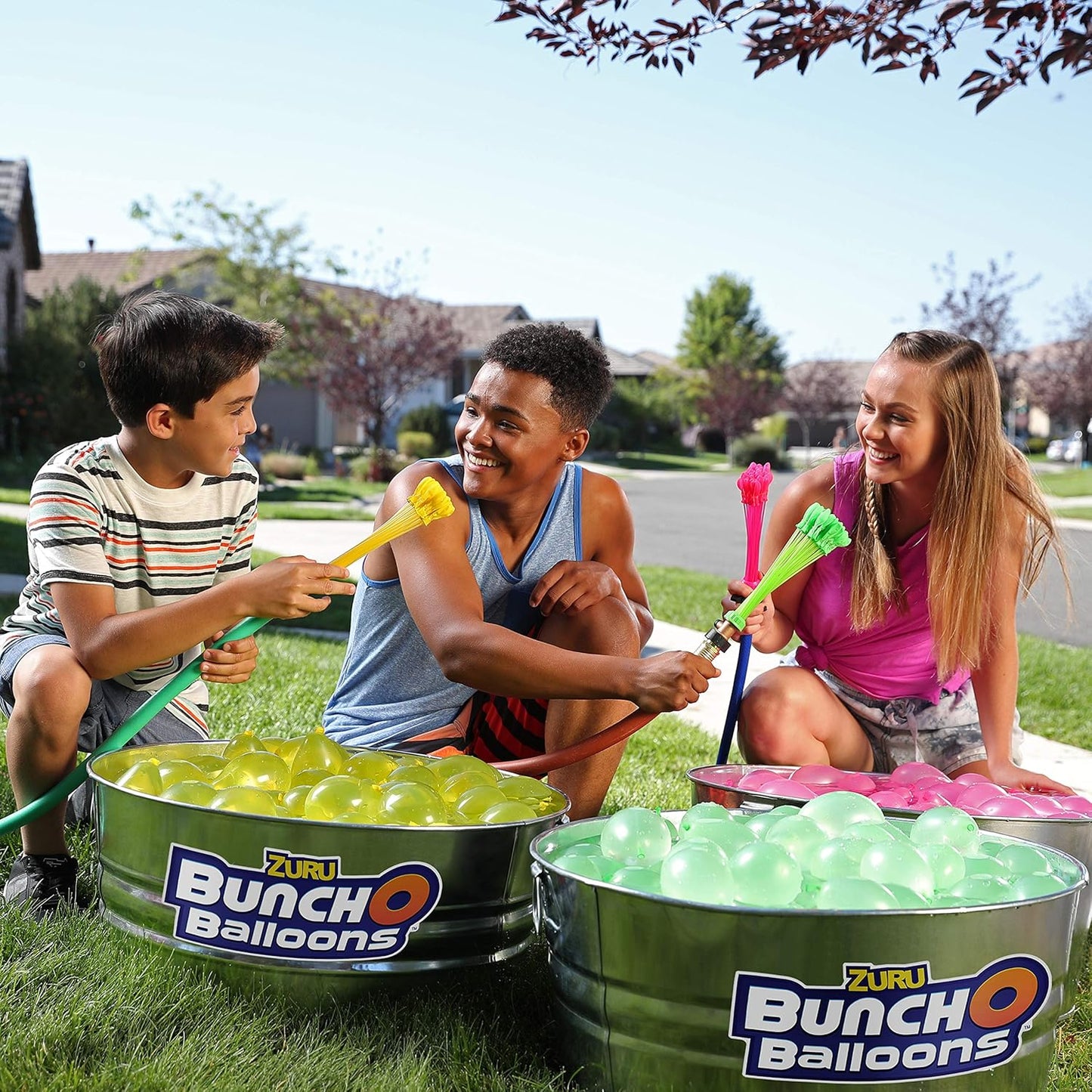 Bunch O Balloons Rapid-Filling Red, White and Blue Water Balloons 6 Pack (100 Balloons) (Amazon Exclusive)